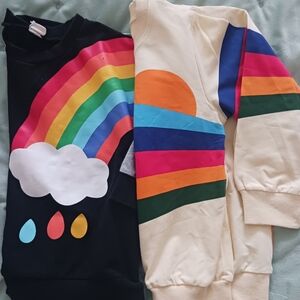 Colorful Rainbow & Sunset Kids Sweatshirts